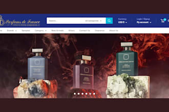 build perfume website perfume shopify store fragnance store fragnance website