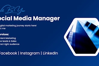 be your digital marketing expert for facebook an instagram