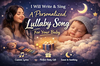 write and sing a personalized lullaby song for your baby