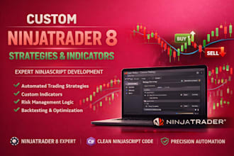 develop custom ninjatrader 8 strategies or indicators using ninjascript