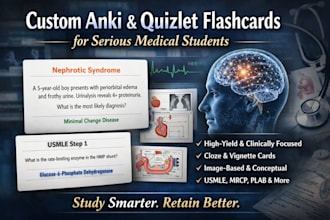 create anki flashcards for medical students