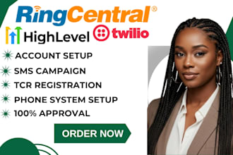 do twilio gohighlevel a2p 10dlc registration ringcentral tcr compliance ghl
