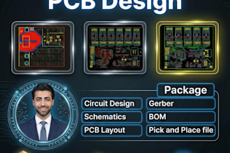 do pcb design, pcb layout circuit and schematic design