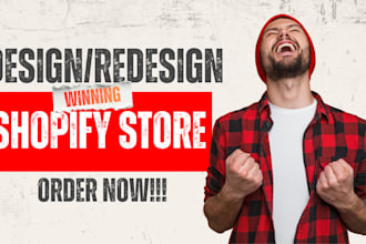 design, redesign shopify ecommerce store shopify website ecom development seo