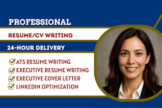 write, edit executive resume, cover letter, linkedin for director, vp, CEO