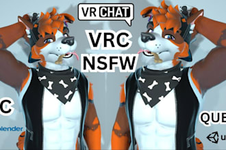 do vrc commission avatar, vr character, furry avatar, nsfw, vrchat avatar