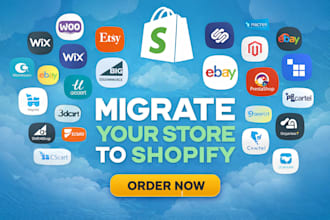 migrate bigcommerce etsy squarespace ecwid shift4shop amazon to shopify store