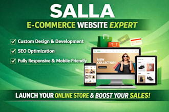 design and redesign salla store, arabic websites, shopify stores and zid website