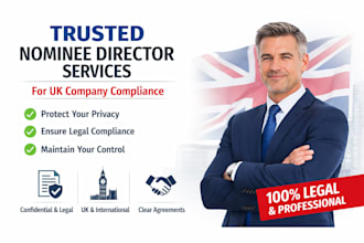 provide trusted nominee director for UK company compliance