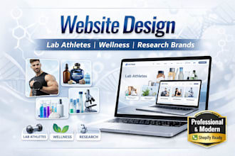 build a website for lab athletes, wellness, and research brands