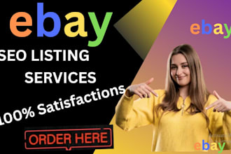 do ebay listing ebay product listing ebay SEO optimized ebay lister