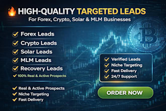 provide targeted forex recovery, investor, MLM leads