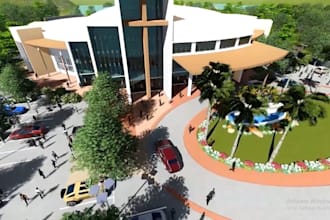 design 3d interior design, 3d church, 3d mosque, interior with 3d walkthrough