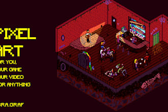 do any awesome pixel art for your game, video or stream