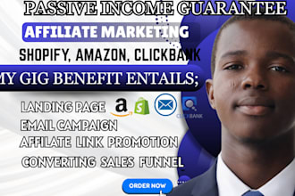 affiliate marketing setup affiliate signup email campaign landing page
