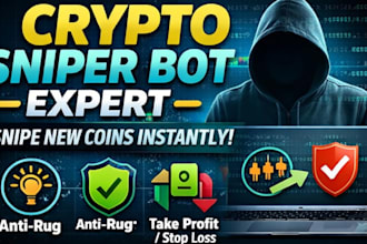 build a custom solana sniper bot, telegram copy trading bot, arbitrage pump fun