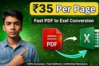 do fast PDF to excel conversion