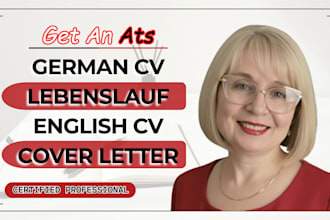 write ats resume, lebenslauf, german cv, cover letter, resume translation