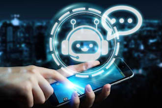 do chatbot for social media platforms, website using manychat, tidio, chatfuel