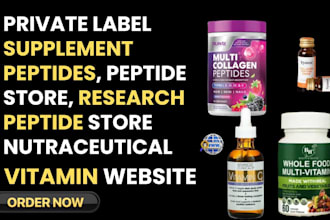 private label supplement, research peptide store nutraceutical vitamin website