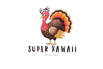 design cute kawaii logo