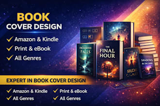 design a professional book cover for amazon and print