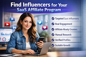 find influencers for your saas affiliate program