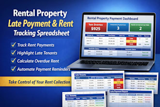 do a rental property late payment and rent roll reminder tracking spreadsheet