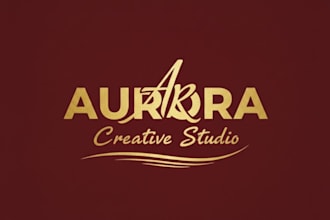 create professional typography and lettering logo design