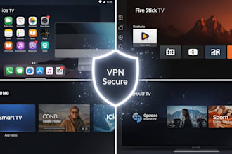 develop vpn app for ios tv, fire stick tv, samsung tv