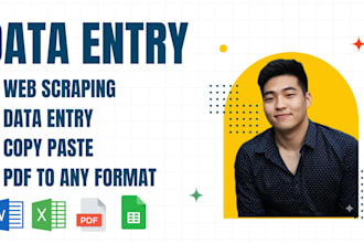 do data entry, web research, and lead generation