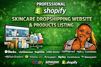 design skincare website cosmetic spa website via wix shopify wordpress blanka