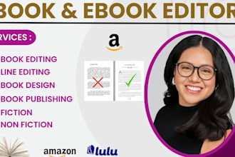 do book editing, kdp book formatting for amazon KDP book publishing