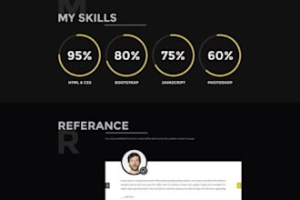 build creative portfolio resume website personal portfolio website in wordpress
