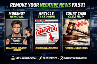 removal of mugshots, bad links, and false news from google