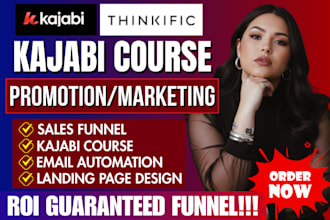 do kajabi online course promotion, kajabi course marketing kajabi sales funnel
