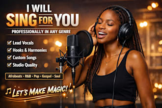 sing hiphop, gospel and fuji song for you