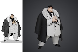 create 3d character model from 2d artwork