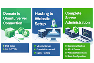 setup hosting and connect your domain