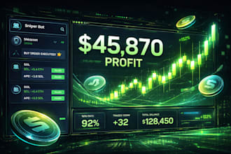 develop auto solana trading bot, sniper, memecoin, arbitrage bot, dsa