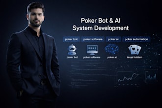develop poker bot for pokerstars, ggpoker and other platforms