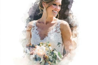 design couple portrait wedding portrait art