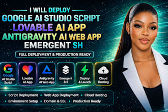 deploy google ai studio script lovable ai app antigravity ai web app emergent sh