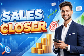 be your commission based b2b cold caller and high ticket sales closer