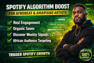 do spotify algorithm boost for afrobeat and amapiano artists