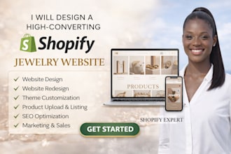 design shopify jewelry website dropshipping store earrings necklace store design