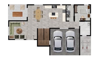create a colored floor plan for real estate or airbnb