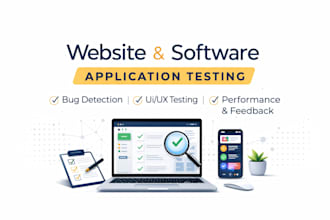 test your software application and website