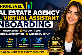 go highlevel real estate agency, ghl virtual assistant gohighlevel onboarding