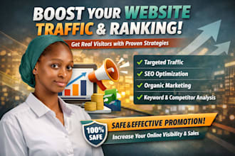 promote your website with organic traffic and SEO marketing